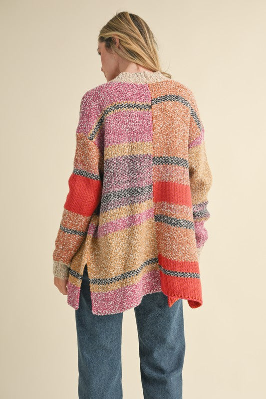 The Autumn Colorblock Cardigan