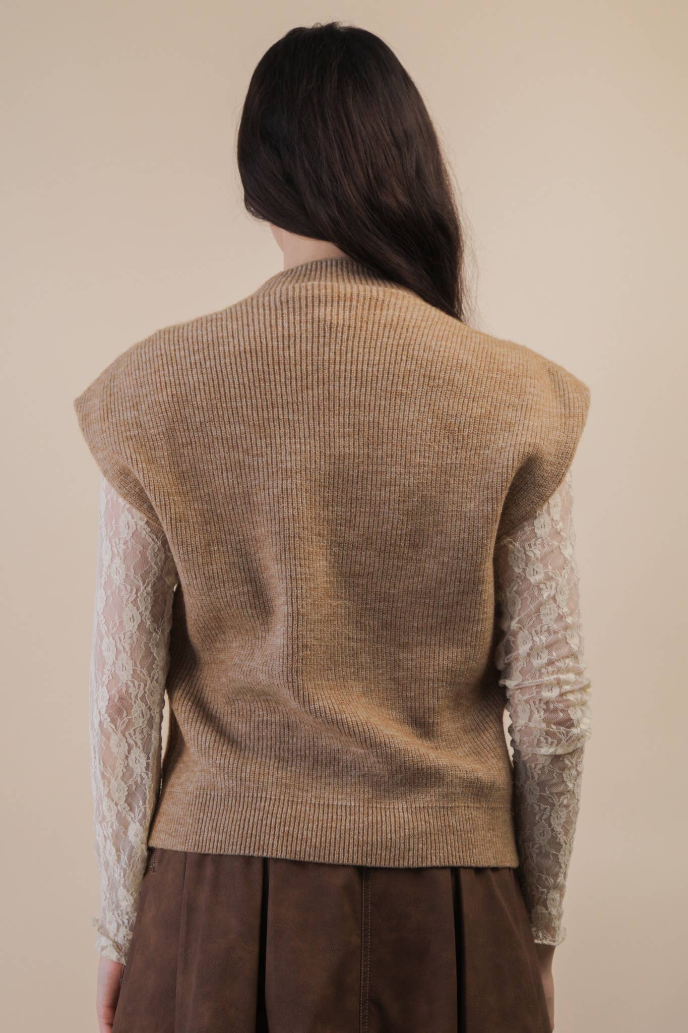 Soft Knit Sweater Vest Top