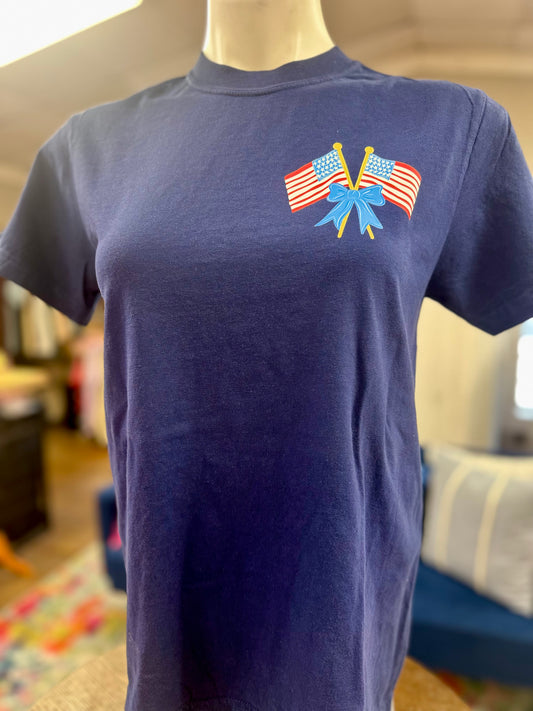 Coquette Crossed Flag Tee