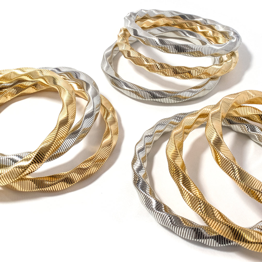 Erimish Leona Mixed Metal Bracelet Set