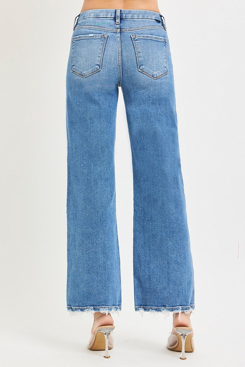 Risen | The Parker Double Waist Wide Leg Jeans