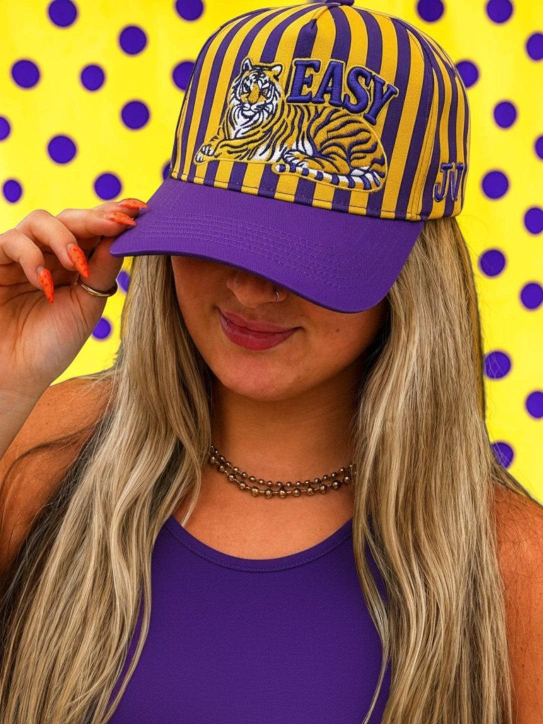 Easy Tiger Purple and Gold Cap