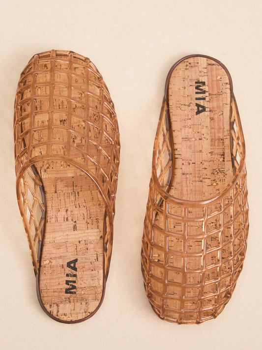 Darby Jelly Cage Mule Flat