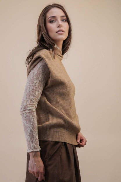 Soft Knit Sweater Vest Top