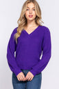 Long Sleeve V-neck Sweater