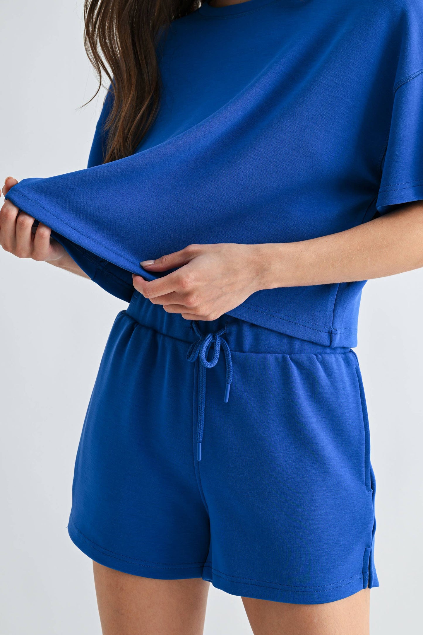 Pale Yellow Classic Shorts Set