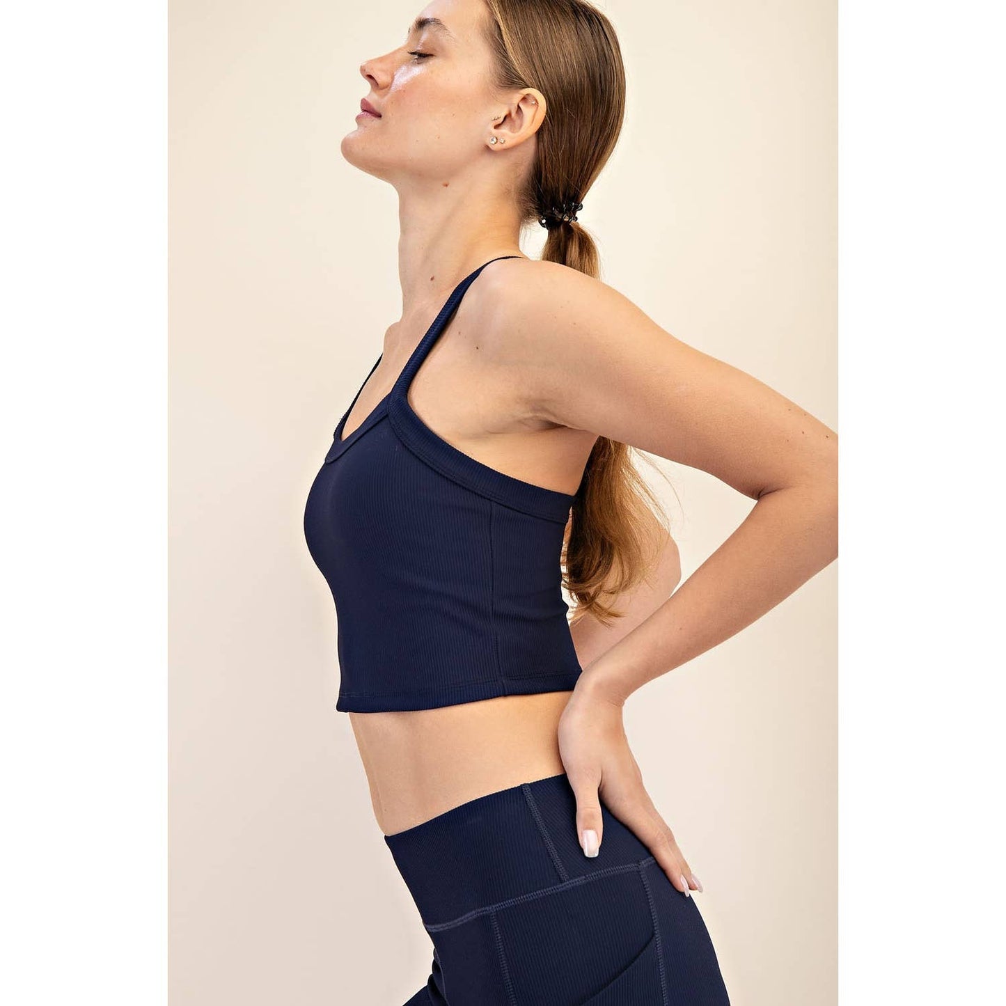 Nylon Rib Racerback Tank