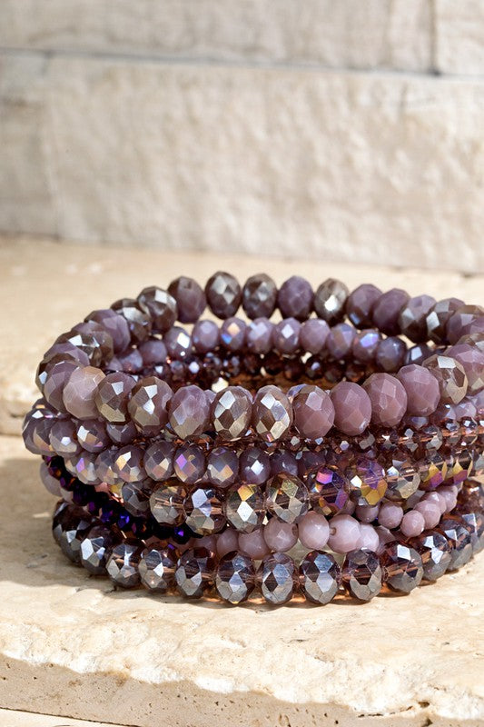 Glass Bead Bracelet Set