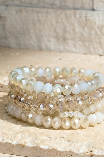 Glass Bead Bracelet Set