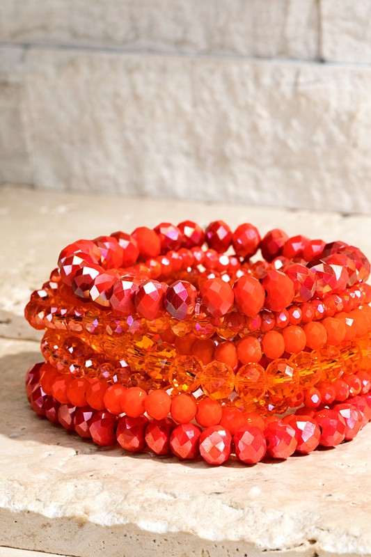 Glass Bead Bracelet Set