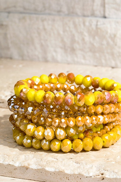 Glass Bead Bracelet Set