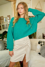 Load image into Gallery viewer, Round Neck Crop Sweater Top