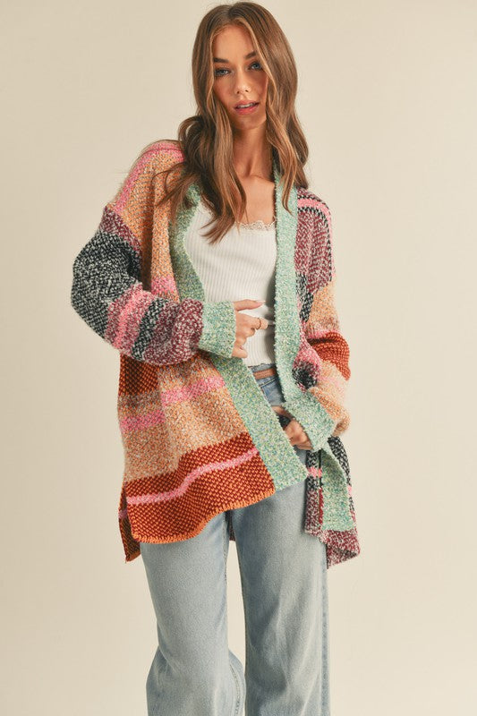 The Autumn Colorblock Cardigan