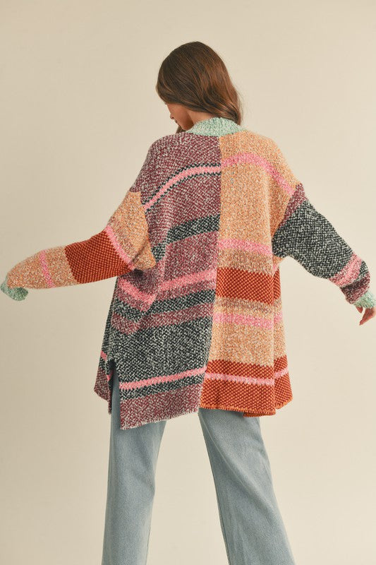 The Autumn Colorblock Cardigan