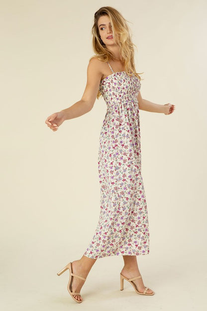 Smocked cami maxi dress