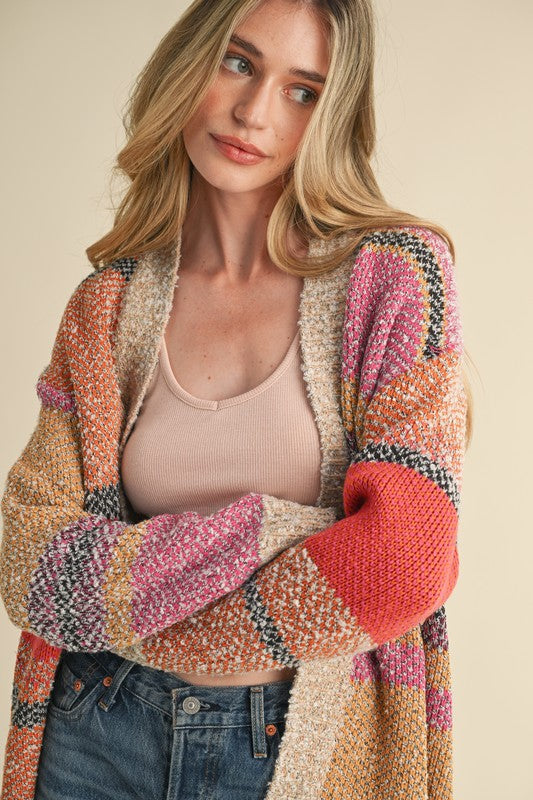 The Autumn Colorblock Cardigan