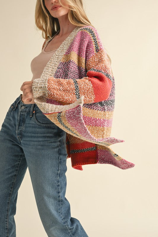 The Autumn Colorblock Cardigan