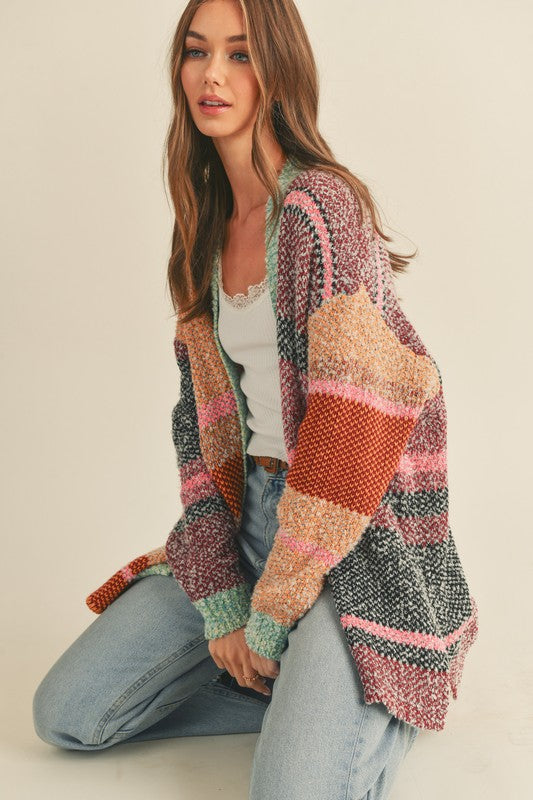 The Autumn Colorblock Cardigan