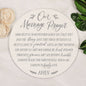 Marriage Prayer Round Wooden Sign