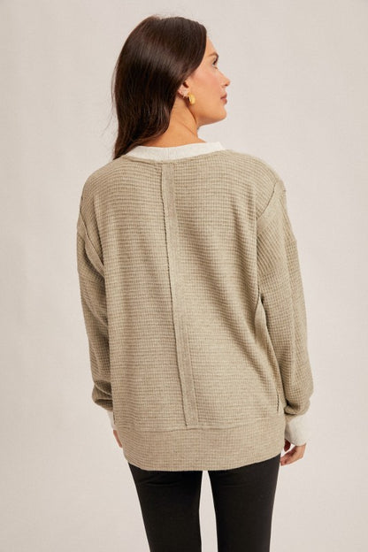 Brush Thermal Crew Neck Oversized Pullover