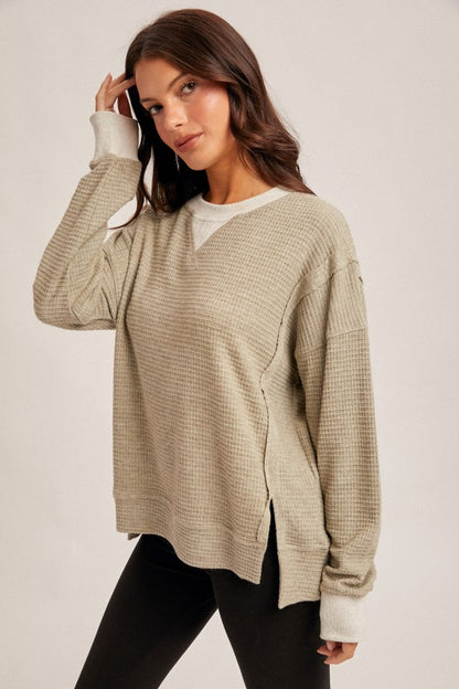 Brush Thermal Crew Neck Oversized Pullover