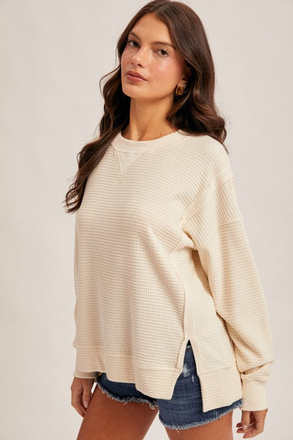 Brush Thermal Crew Neck Oversized Pullover