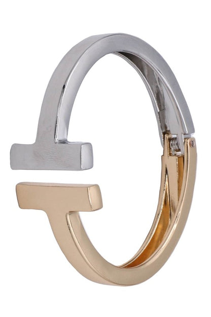 Classic Metal Hinge Bangle Bracelet