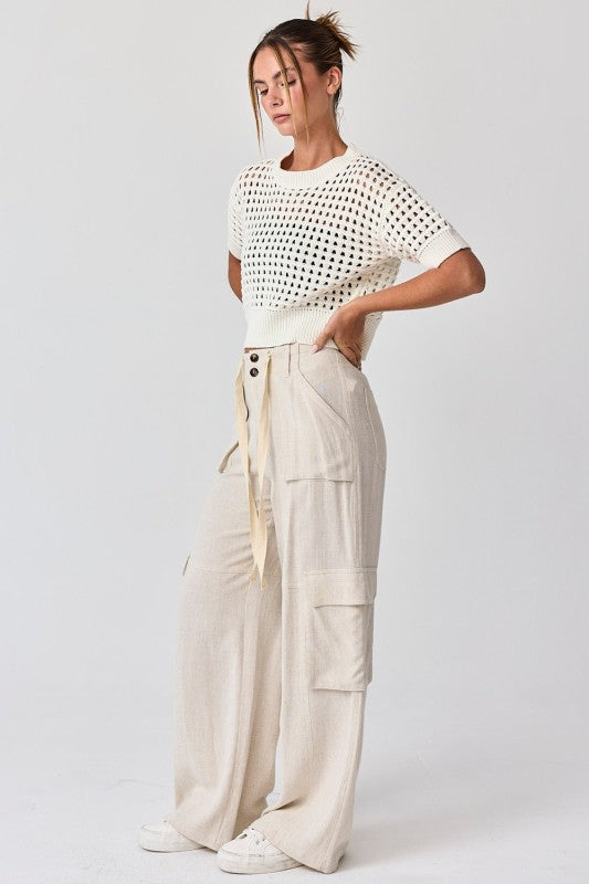 Alina Cropped Crochet Top