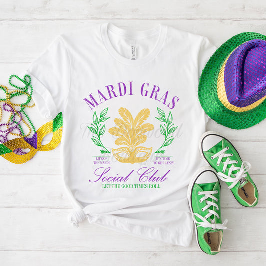 Mardi Gras Social Club Tee