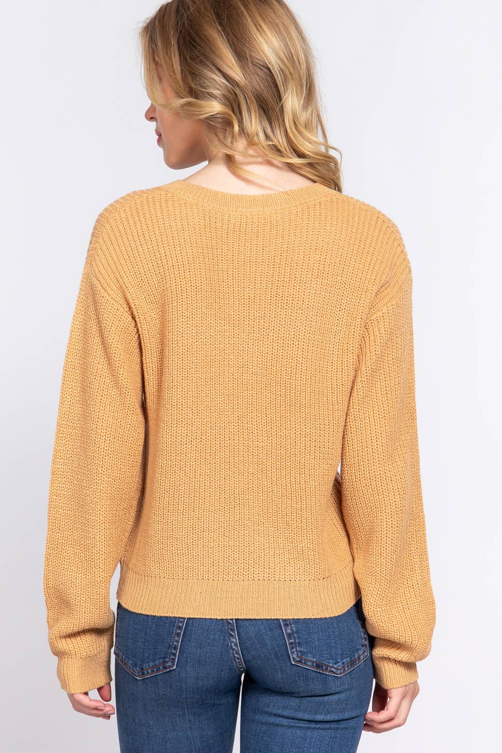Long Sleeve V-neck Sweater