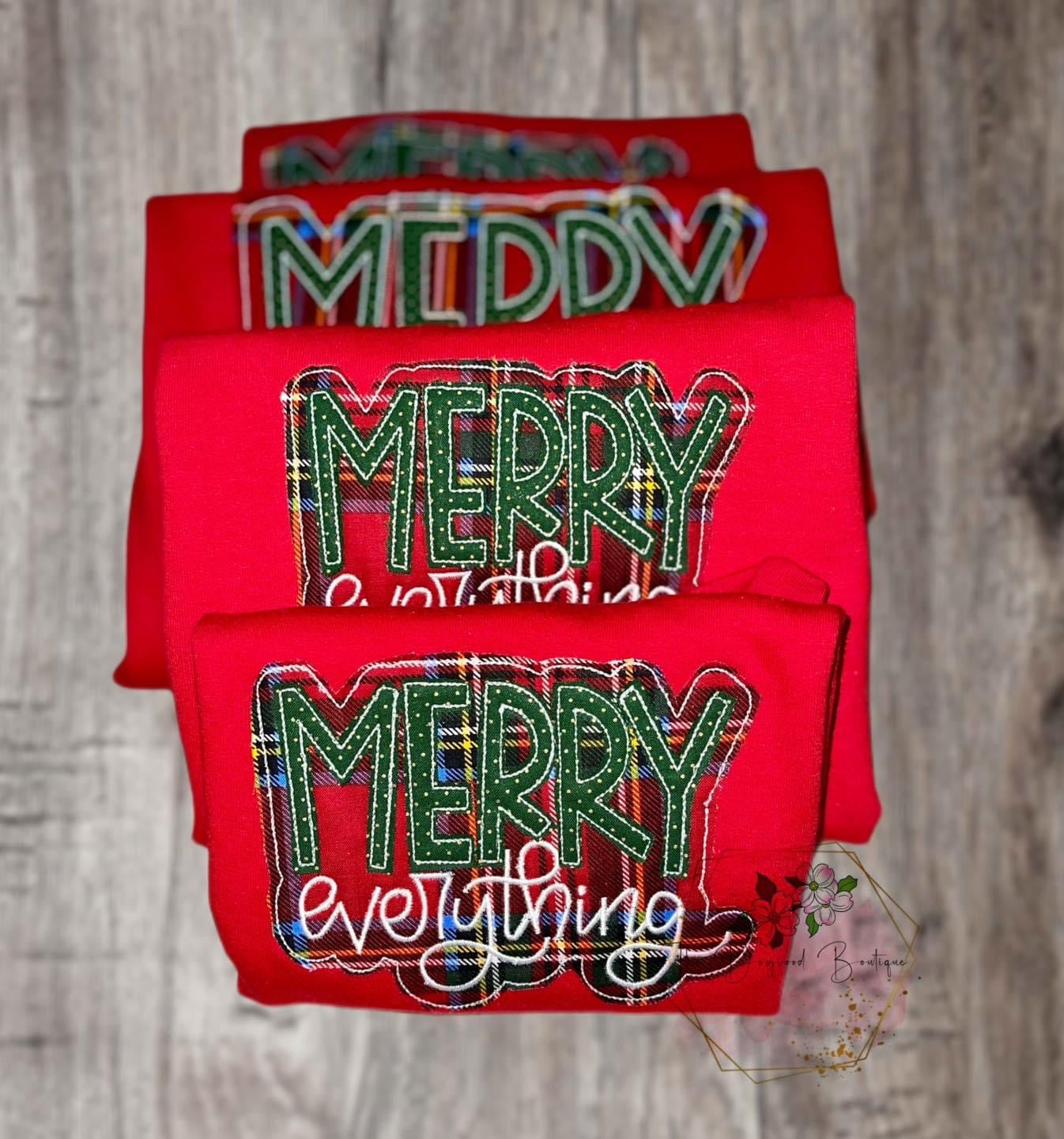 Merry Everything Applique' Sweatshirt