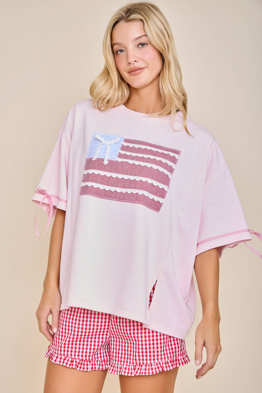 Miss Americana Bow Sleeve Top