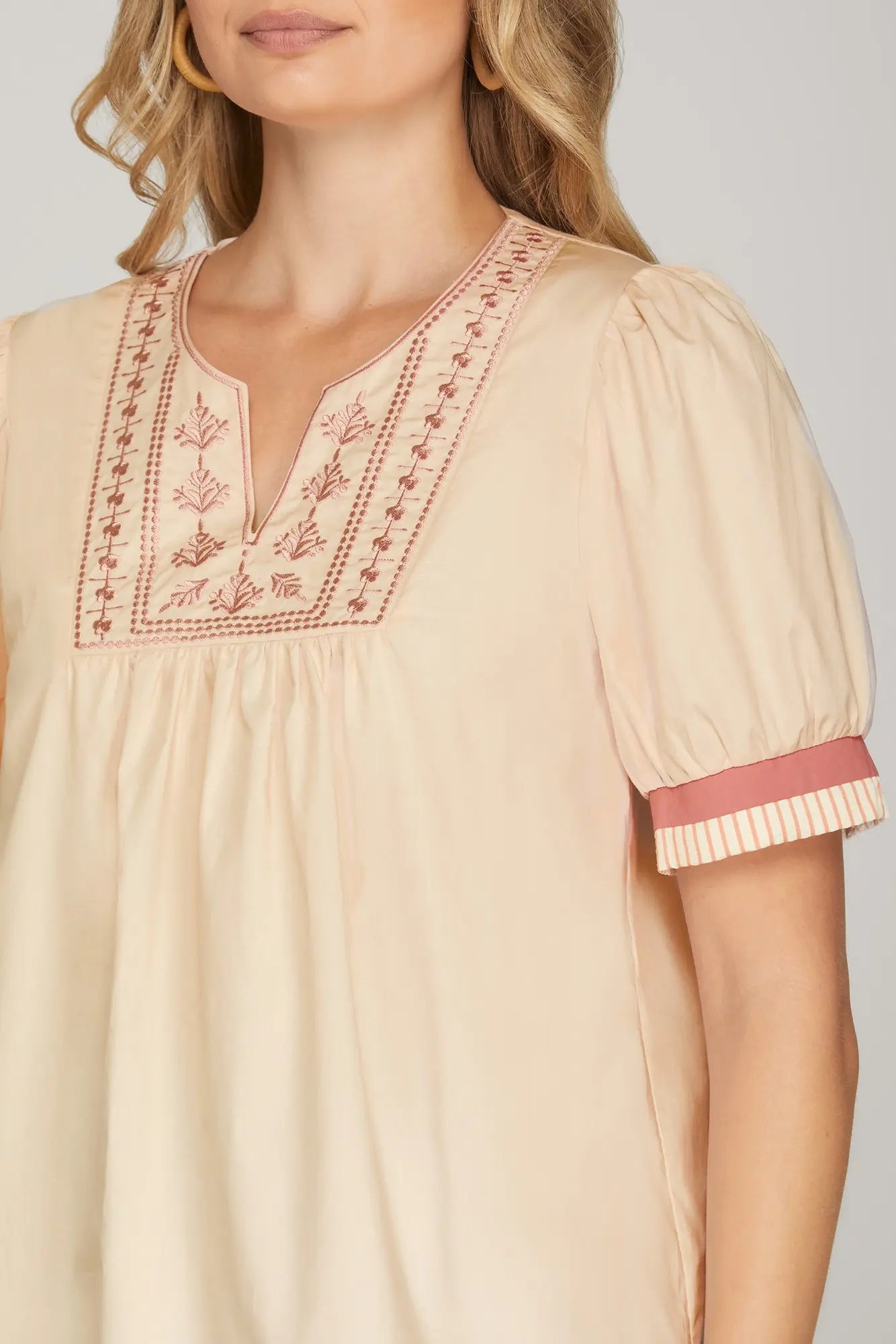 Southern Charm Embroidered Blouse