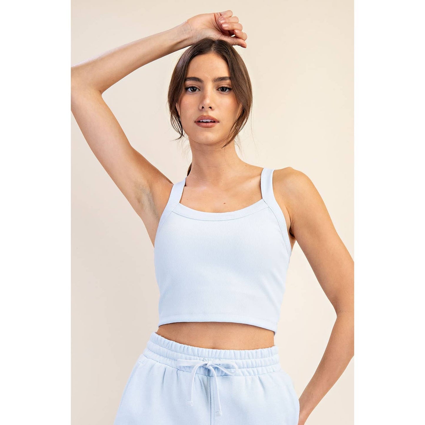 Nylon Rib Racerback Tank