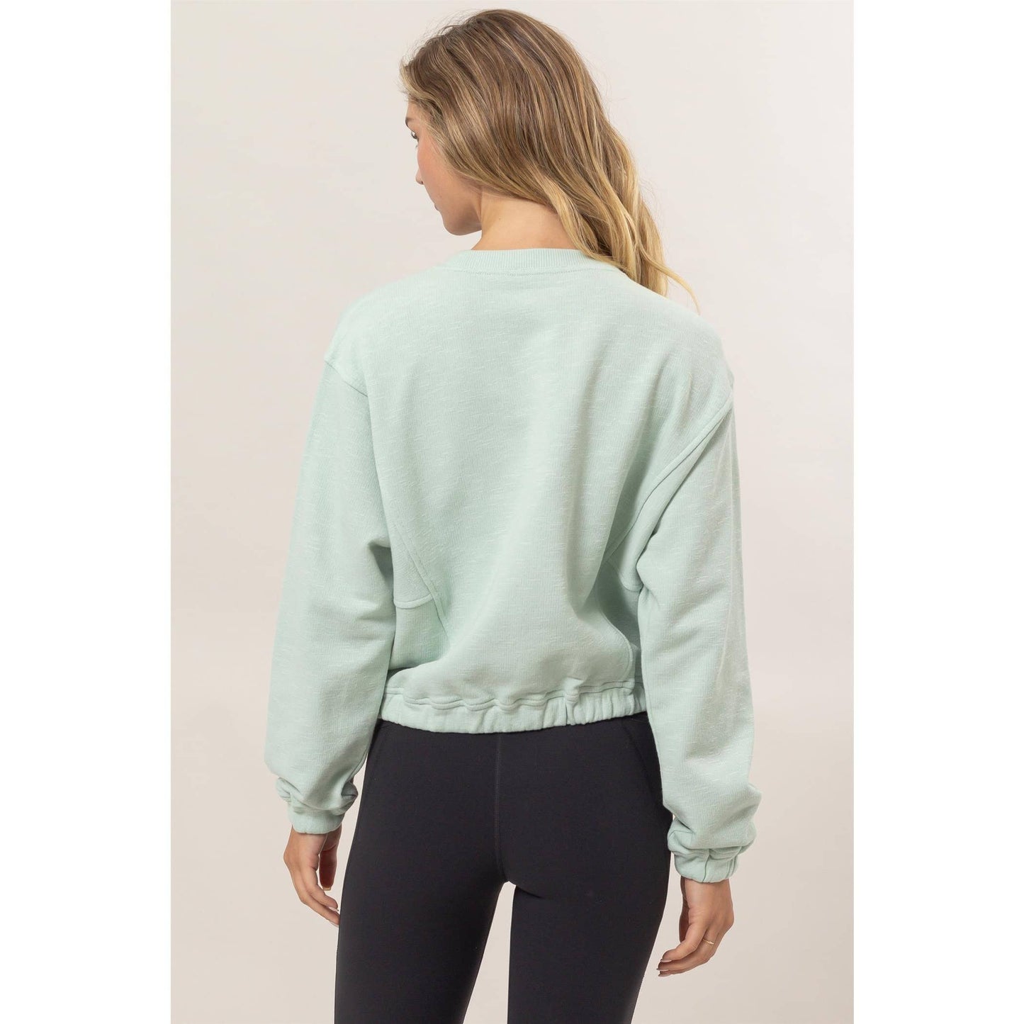 Cropped Pullover Sweatshirt