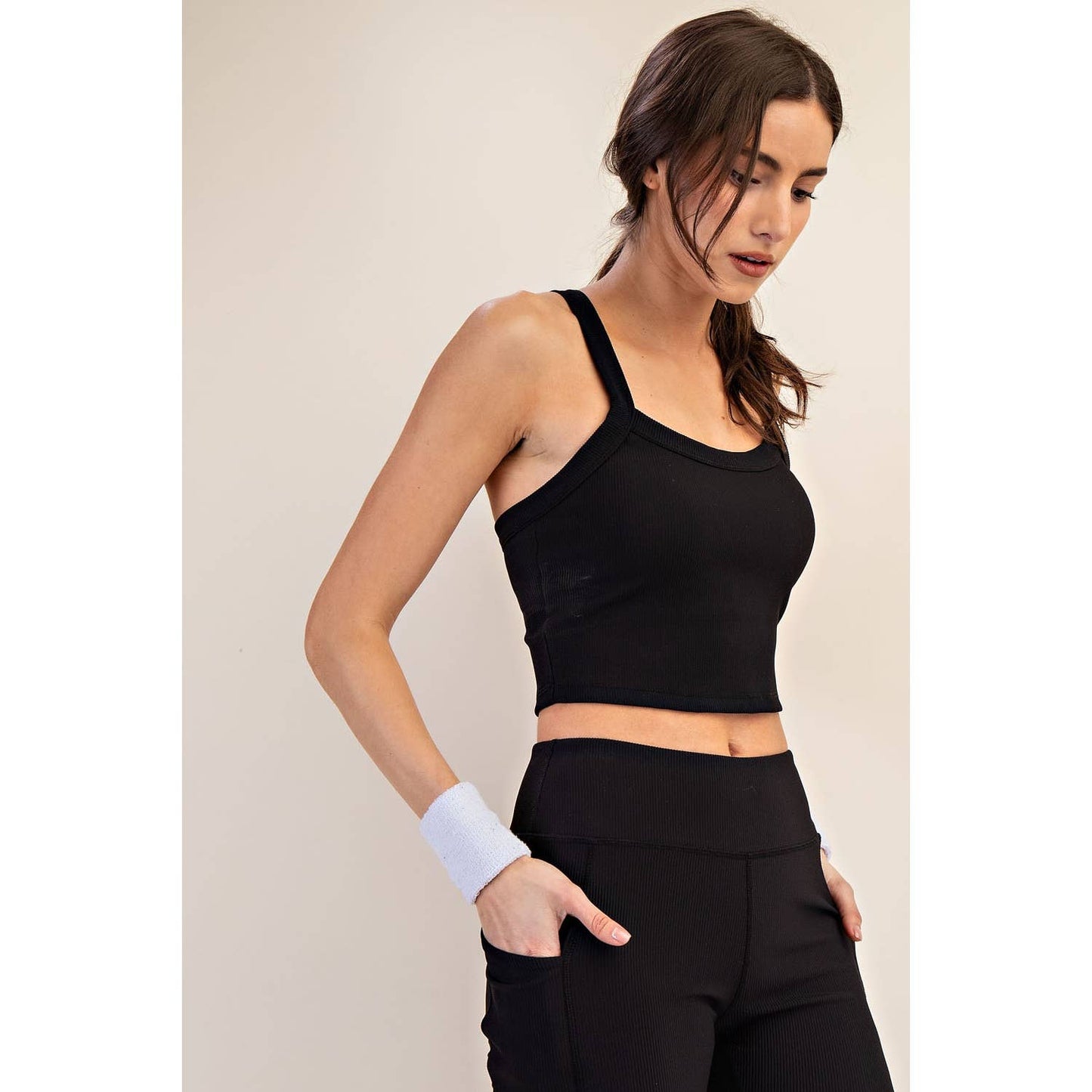 Nylon Rib Racerback Tank
