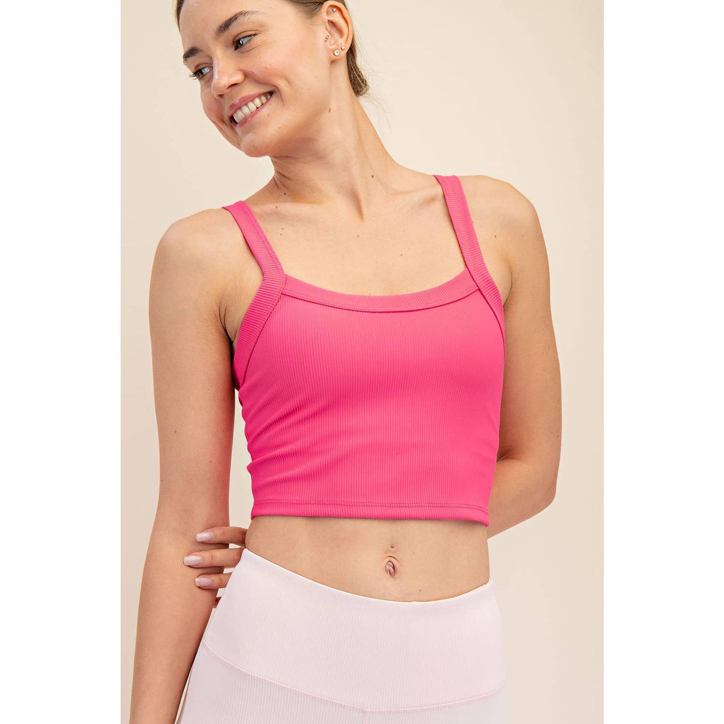 Nylon Rib Racerback Tank