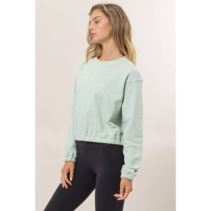 Cropped Pullover Sweatshirt