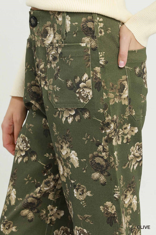 The Marlowe Floral Wide Leg Pants