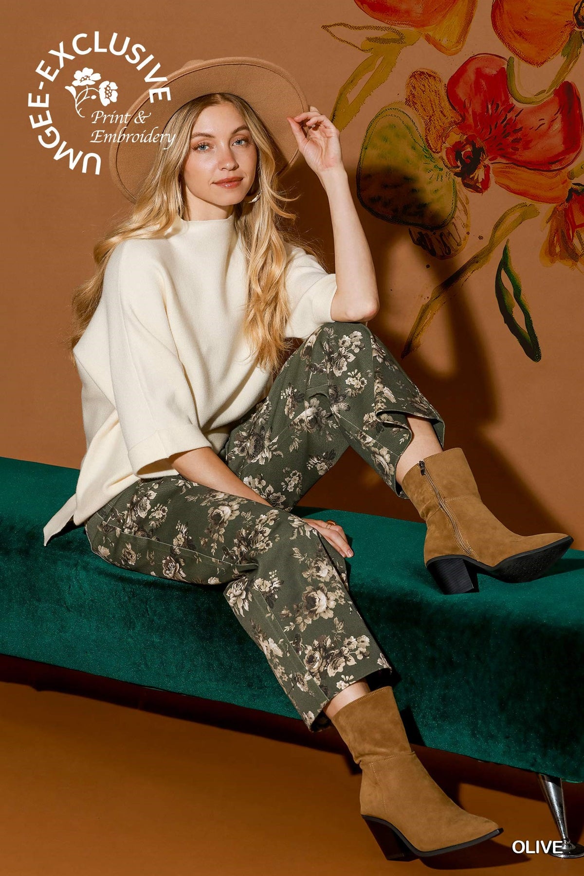 The Marlowe Floral Wide Leg Pants