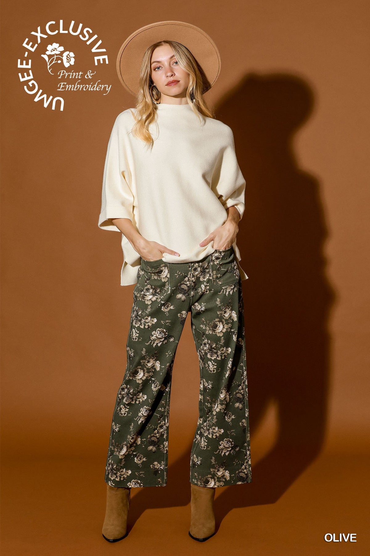 The Marlowe Floral Wide Leg Pants