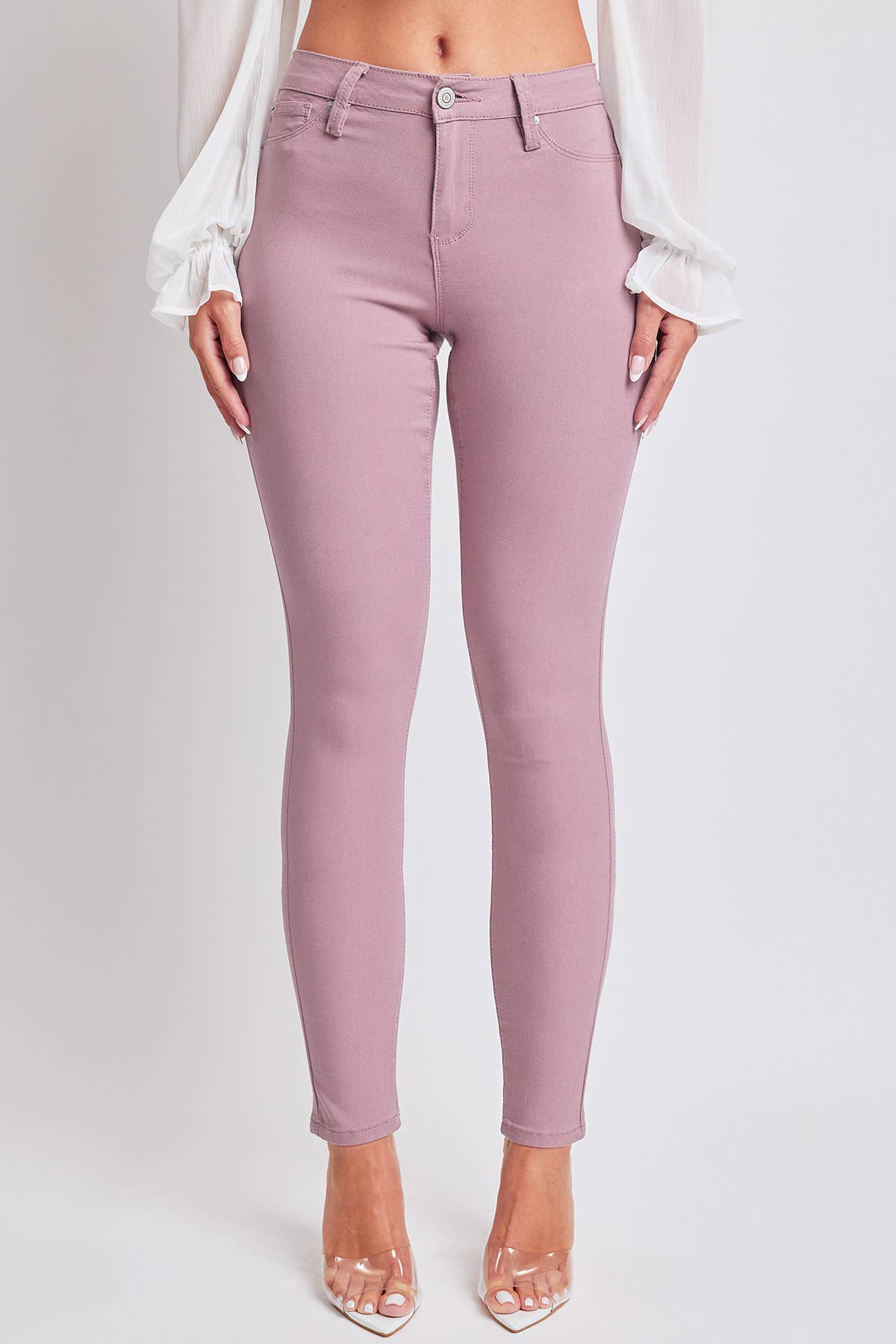 Orchid Hyperstretch Mid-Rise Skinny Jean