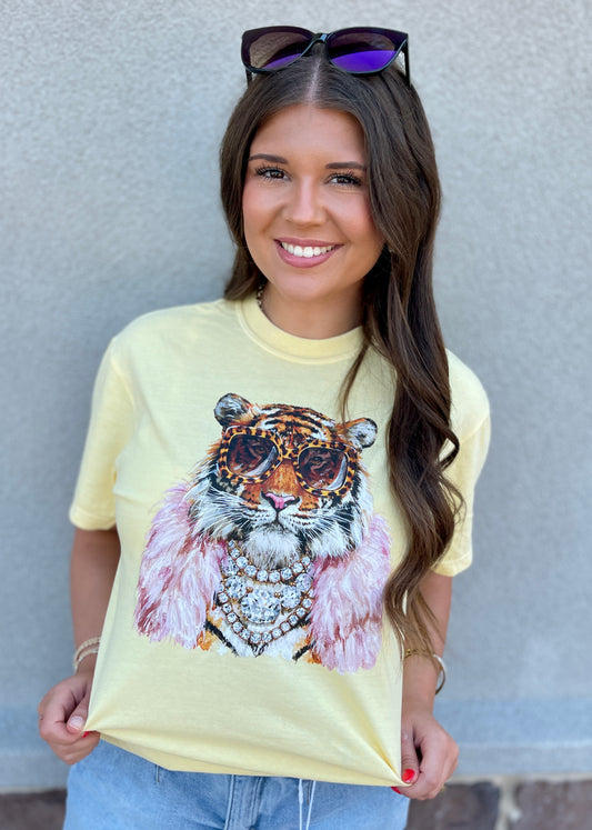 Glam Tiger Comfort Colors Tee