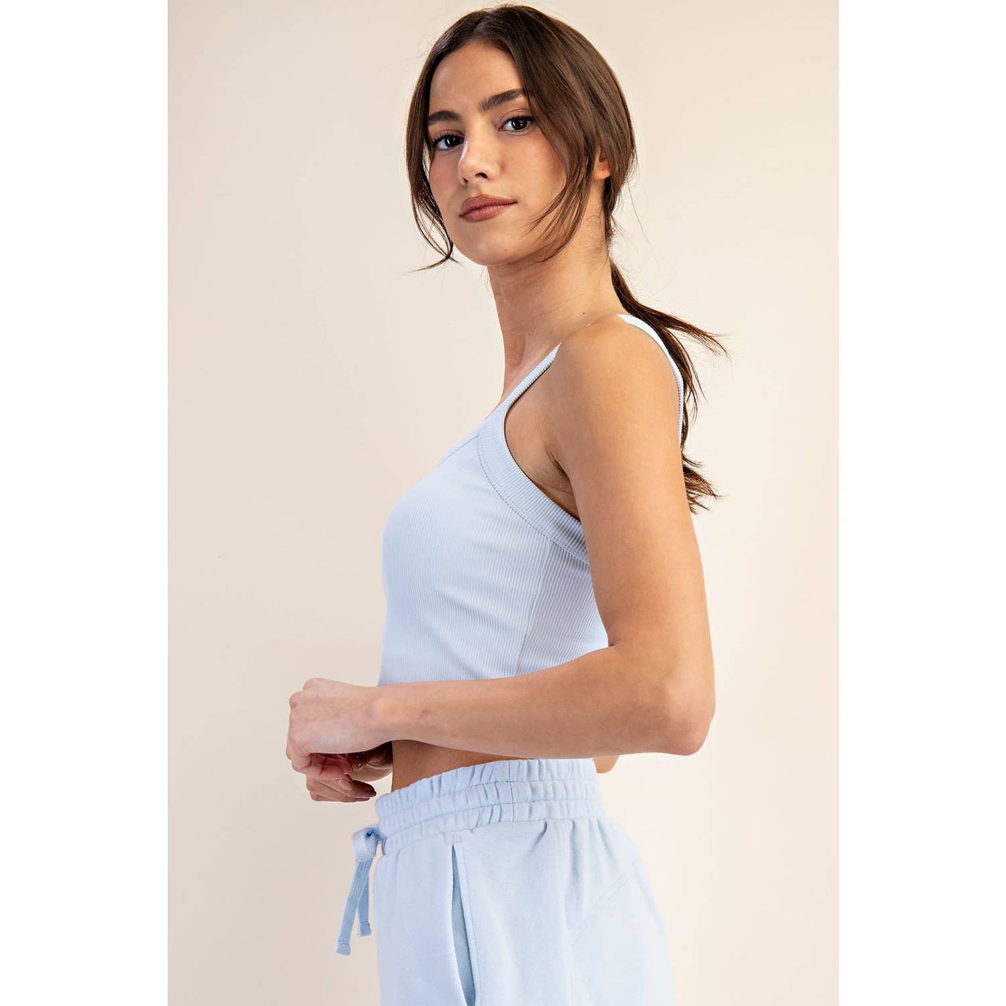 Nylon Rib Racerback Tank