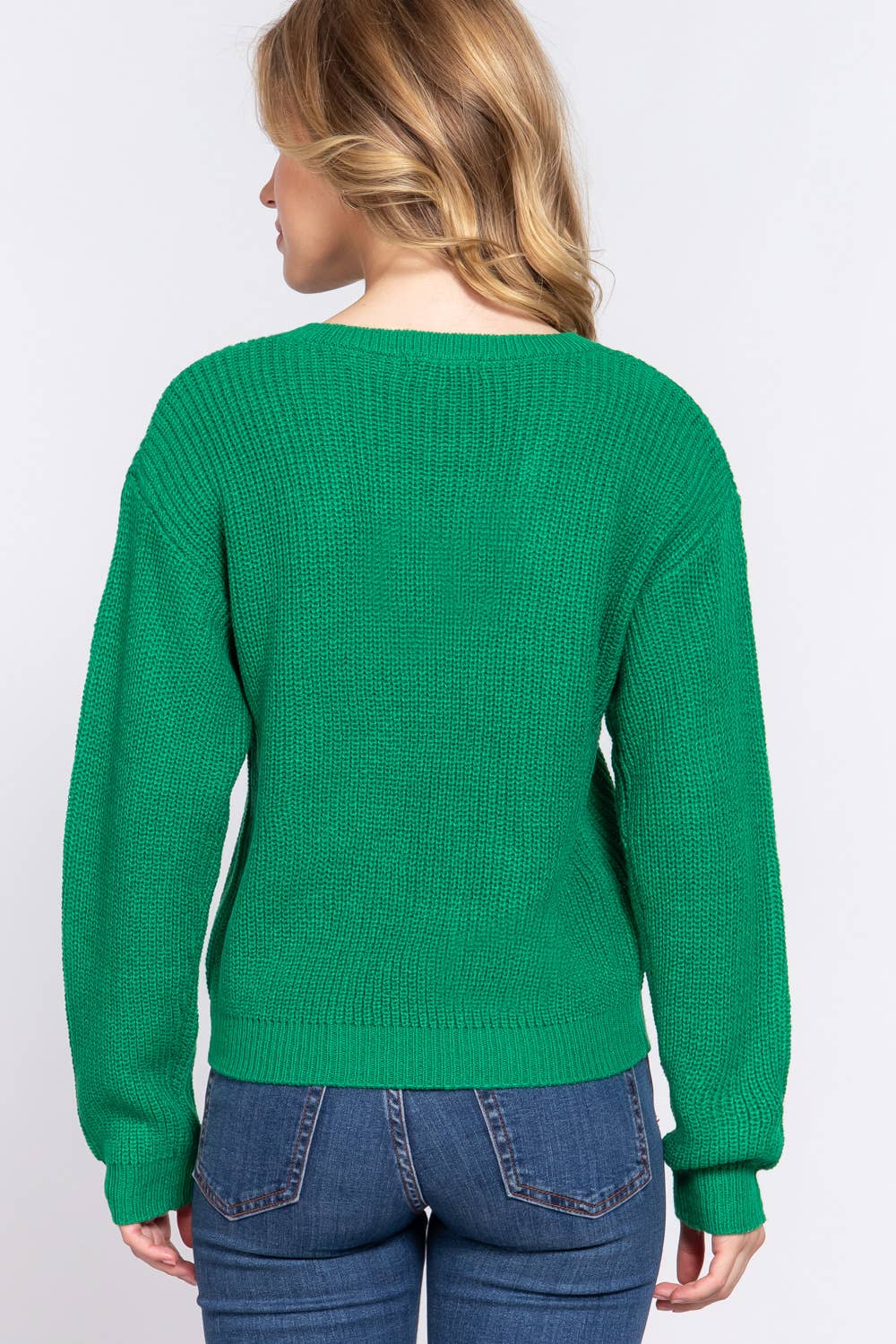 Long Sleeve V-neck Sweater