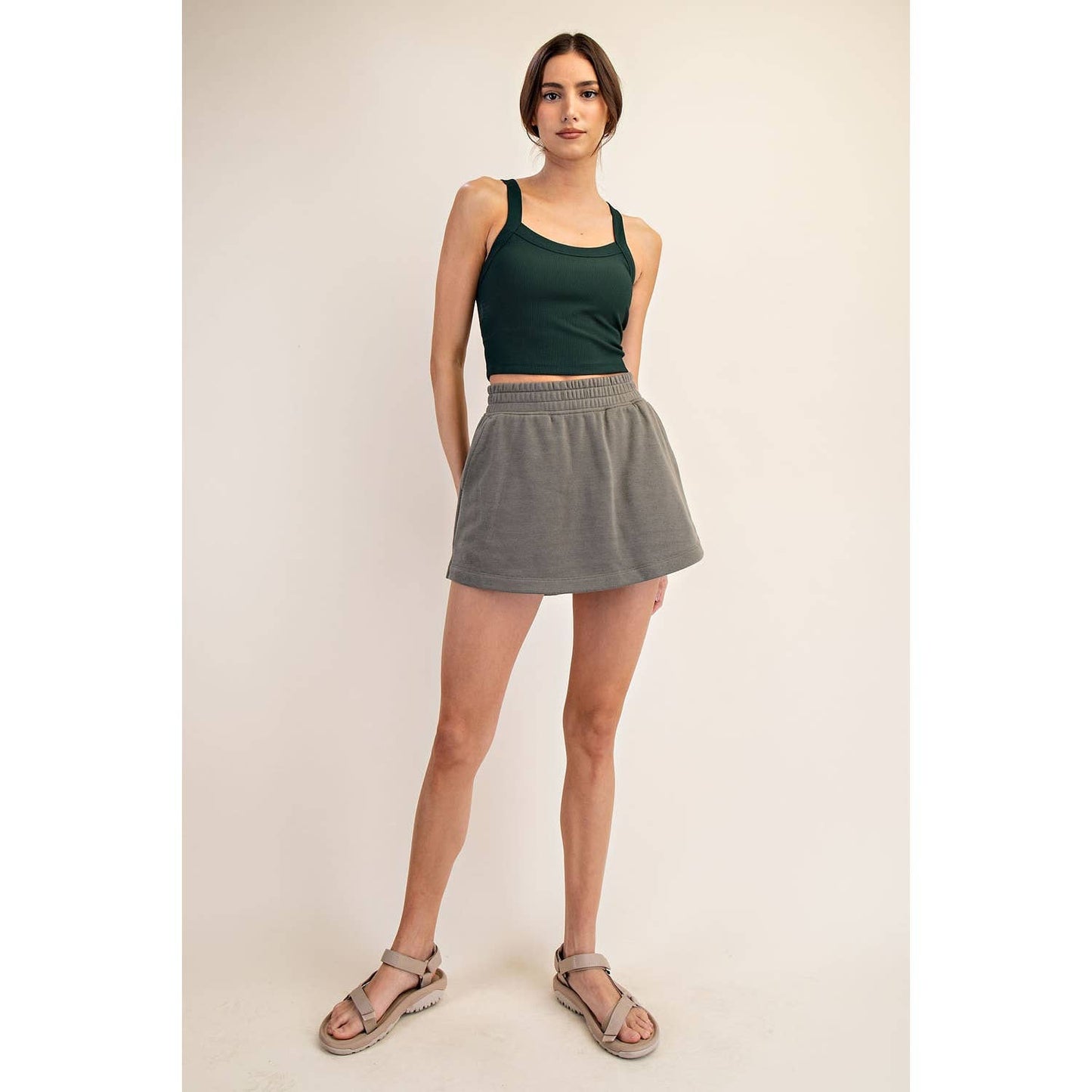 Nylon Rib Racerback Tank