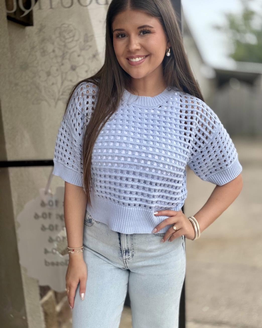 Alina Cropped Crochet Top