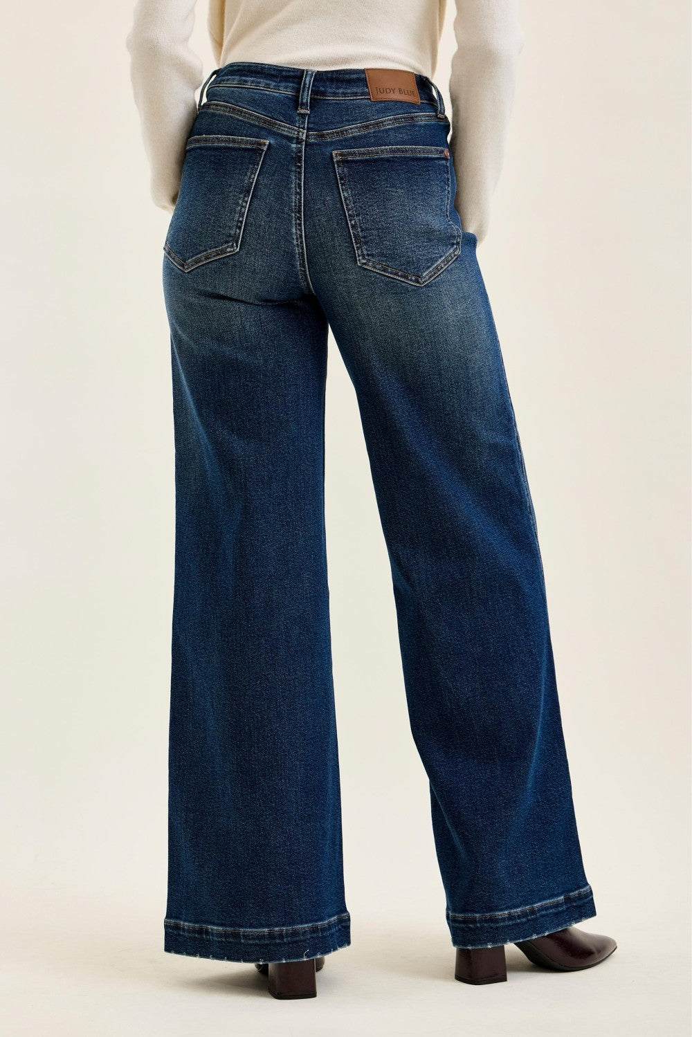 Judy Blue Lux High Waist Retro Wide Leg Jeans