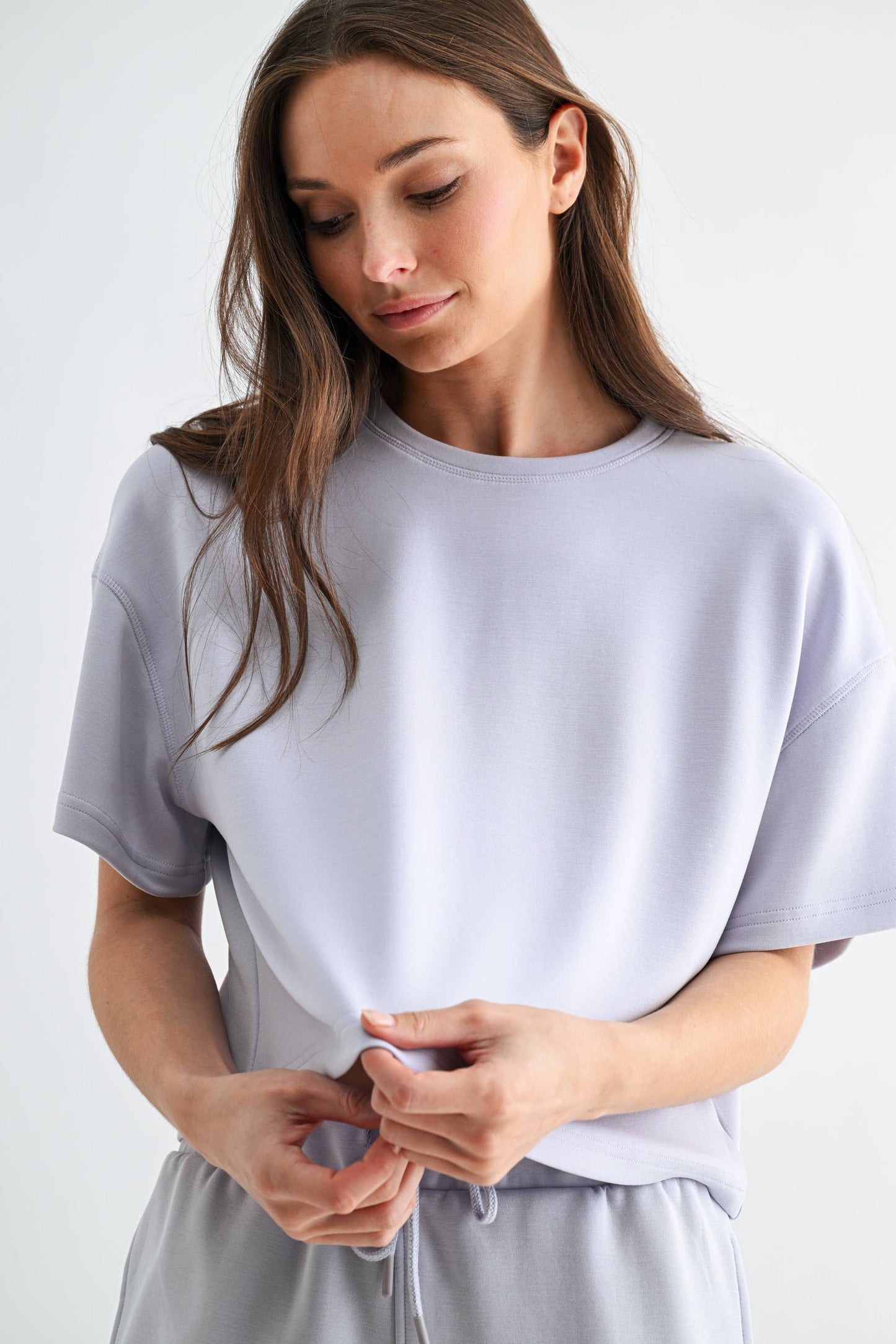 Pale Yellow Classic Shorts Set