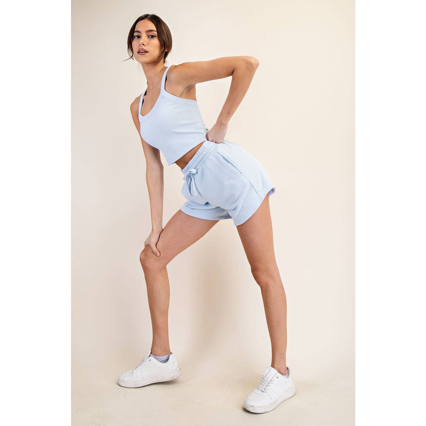 Nylon Rib Racerback Tank